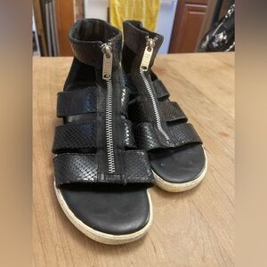 Marc By Marc Jacobs Python Embossed Gladiator Sandals